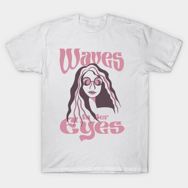 Waves in Her Eyes T-Shirt by JDP Designs